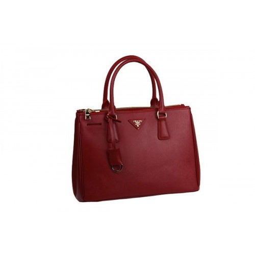 Prada Saffiano Calf Leather Tote BN2274 Red
