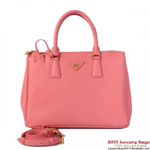 Prada Saffiano Calf Leather Tote Bag 2274 Pink
