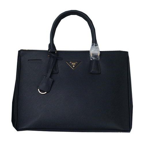 Prada Saffiano Calfskin Leather Tote Bag PBN1786 Black