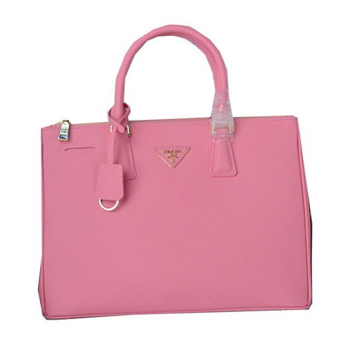 Prada Saffiano Calfskin Leather Tote Bag PBN1786 Pink