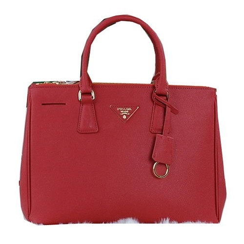 Prada Saffiano Calfskin Leather Tote Bag PBN2274 Red