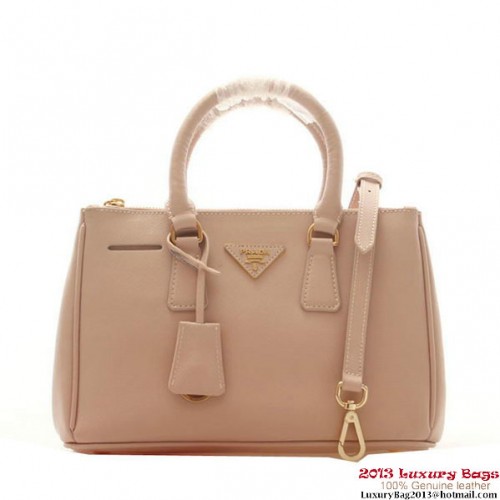 Prada Saffiano Leather 30cm Tote Bag BN1801 Light Pink