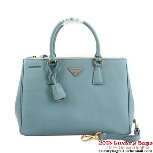Prada Saffiano Leather 33CM Tote Bag BN2274 Light Blue