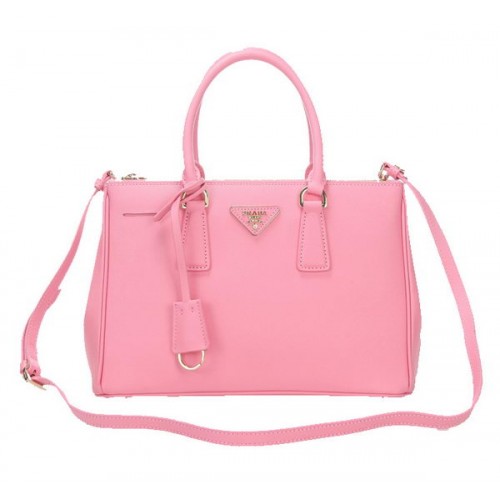 Prada Saffiano Leather Tote Bag BN1801 Pink