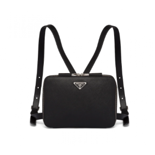 Prada Saffiano leather backpack 2VZ038 black