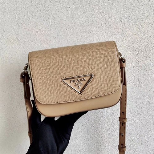 Prada Saffiano leather mini shoulder bag 2BD249 apricot