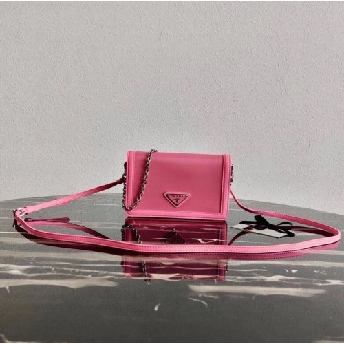 Prada Saffiano leather shoulder bag 2BP019 rose