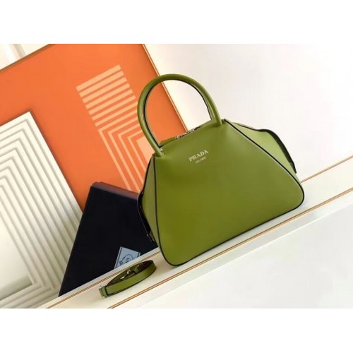 Prada Small leather Supernova handbag 1BA366 green