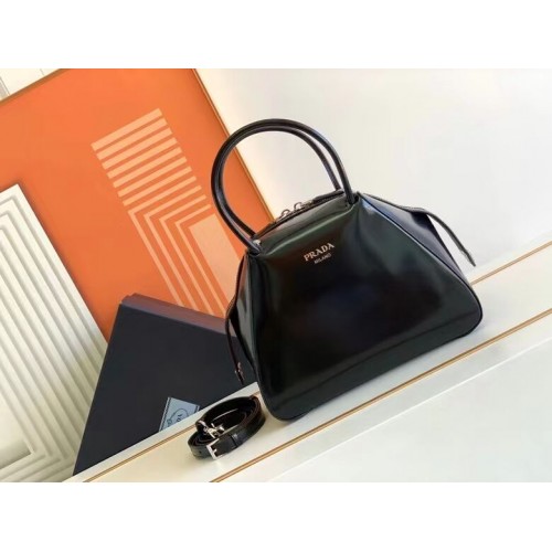 Prada leather tote bag 1BD663A black