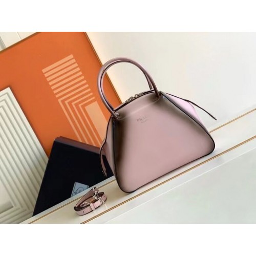 Prada leather tote bag 1BD663A pink