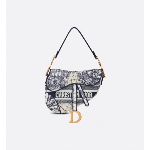 SADDLE BAG Dior Embroidery D2456E