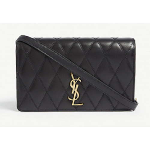 SAINT LAURENT Angie quilted leather shoulder bag 568906 black