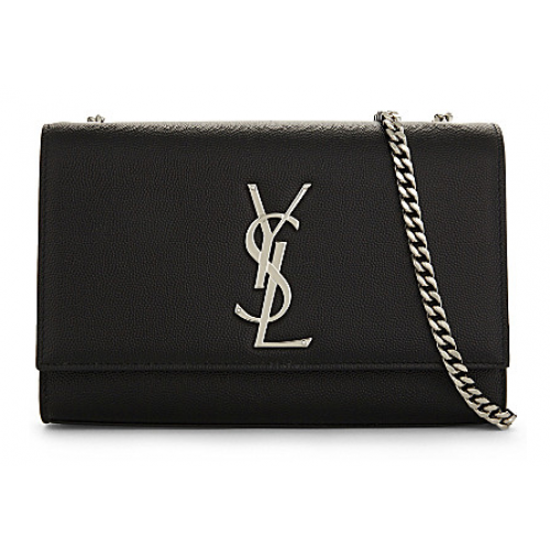 SAINT LAURENT Kate Monogram leather shoulder bag 87613 black