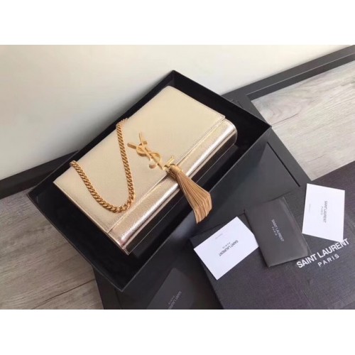 SAINT LAURENT Medium Kate cross-body bag 18831 gold
