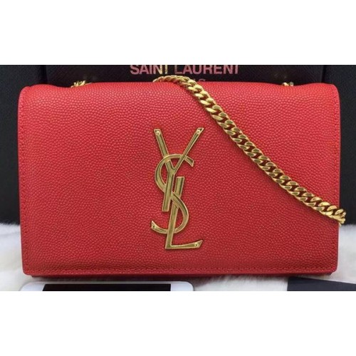 SAINT LAURENT Monogramme Cross-body Shoulder Bag 311218 Red