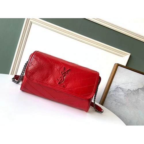 SAINT LAURENT Niki leather belt bag 577124 red