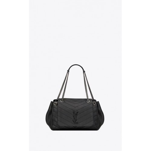 SAINT LAURENT leather shoulder bag Y554256 black