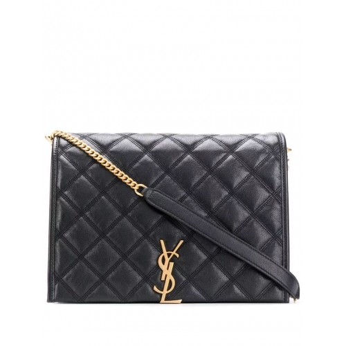 SAINT LAURENT leather shoulder bag Y579607 black
