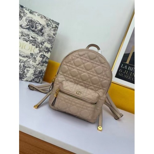 SMALL DIOR BACKPACK Cannage Lambskin M9222U light pink