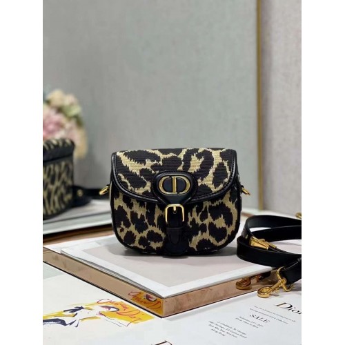 SMALL DIOR BOBBY BAG Beige Multicolor Mizza Embroidery C9269E