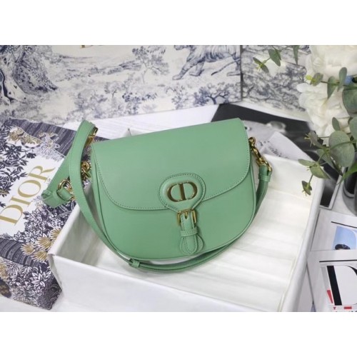 SMALL DIOR BOBBY BAG Box Calfskin M9317U green