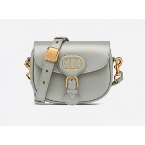 SMALL DIOR BOBBY BAG Gray Box Calfskin Gray Box Calfskin M9317