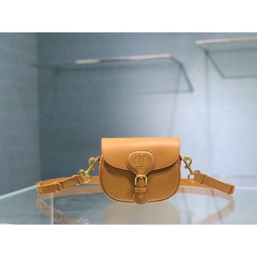 SMALL DIOR BOBBY BAG Gray Box Calfskin Gray Box Calfskin M9317 yellow