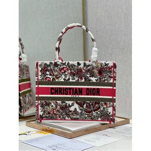 SMALL DIOR BOOK TOTE Embroidery C1212S-2