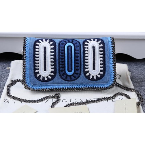 Stella McCartney Denim Cross Body Bag SM829 Blue