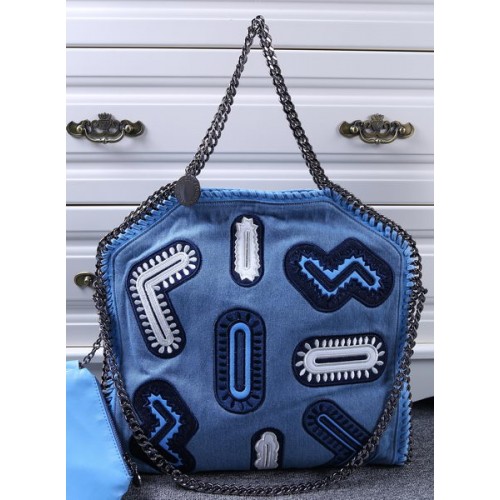 Stella McCartney Denim Tote Bag SM809 Blue