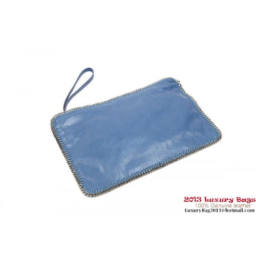 Stella McCartney Falabella Fold Over Clutch 832 Blue