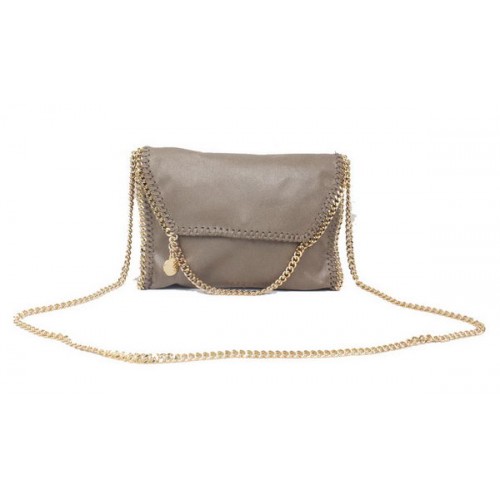 Stella McCartney Falabella Khaki PVC Cross Body Bag 875 Gold