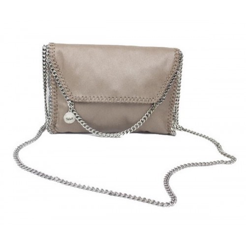 Stella McCartney Falabella Khaki PVC Cross Body Bag 875 Silver