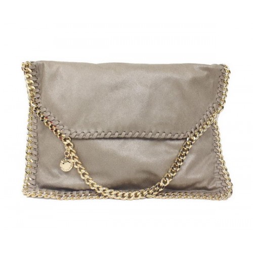 Stella McCartney Falabella Khaki PVC Cross Body Bag 876 Gold