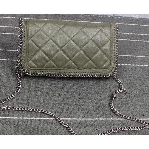 Stella McCartney Falabella PVC Cross Body Bags SM882 Green