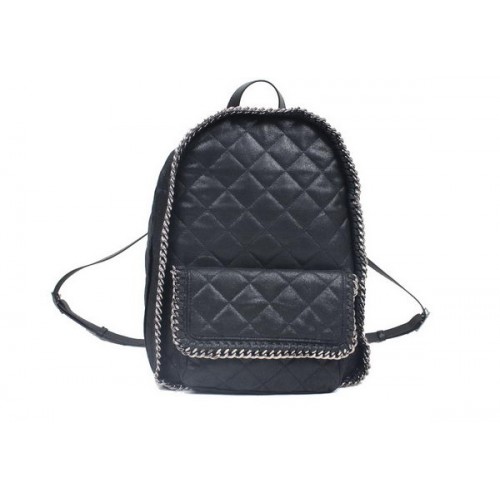 Stella McCartney Falabella PVC Fold Over Backpack 879 Black