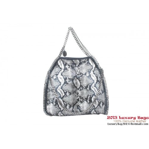 Stella McCartney Falabella Snake PVC Fold Over Tote Bag 809 Grey