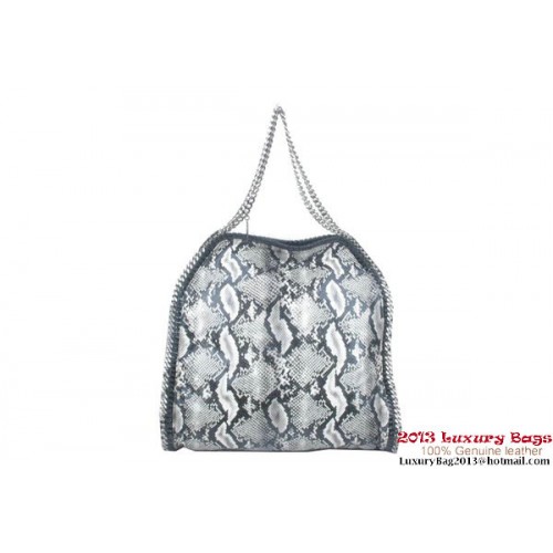 Stella McCartney Falabella Snake PVC Fold Over Tote Bag 811 Grey