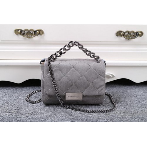 Stella McCartney QUilted Denim Cross Body Bag SMC015 Grey
