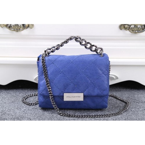 Stella McCartney QUilted Denim Cross Body Bag SMC015 Royal