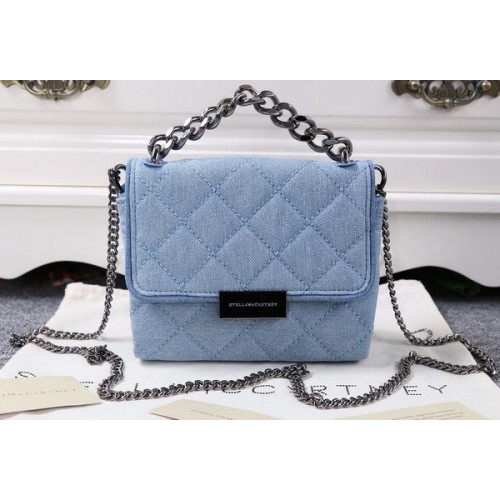 Stella McCartney QUilted Denim Cross Body Bags SMC015 Blue