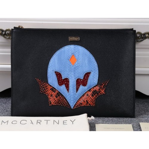 Stella McCartney SUPERHERO Medium ZIPPED CLUTCH SM891 Blue