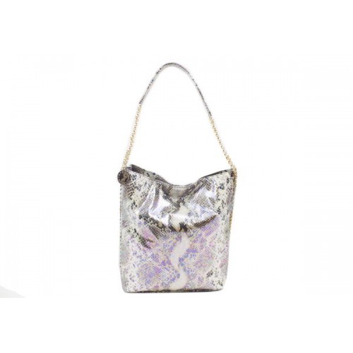 Stella McCartney Snake Leather Hobo Bag 836 Beige