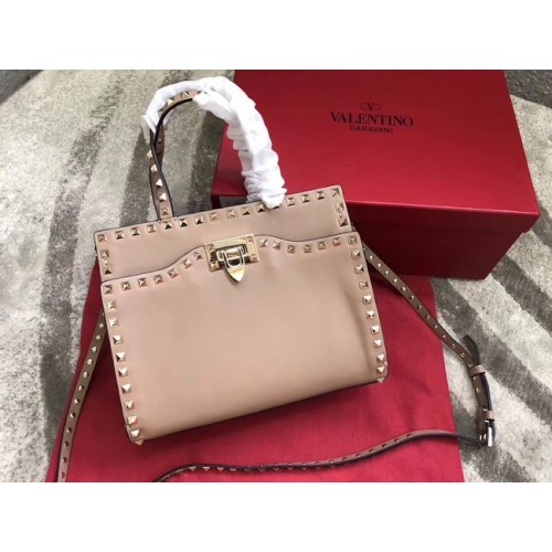 VALENTINO Candy Rockstud quilted leather shoulder bag 0650 apricot