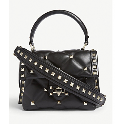 VALENTINO Candy quilted leather cross-body bag 0033 black