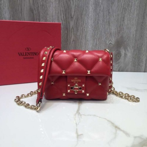 VALENTINO Candy quilted leather cross-body bag 0073 red