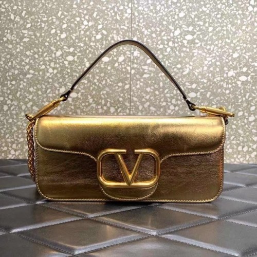 VALENTINO GARAVANI Loco Calf leather bag 2B0K30 gold