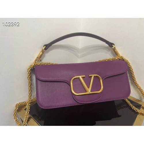 VALENTINO GARAVANI Loco Calf leather bag 2B0K30 purple