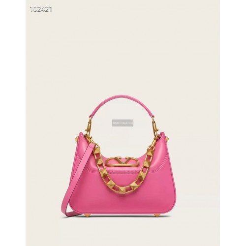 VALENTINO GARAVANI Loco Calf leather bag V2028 plum