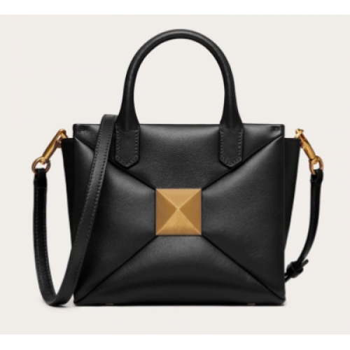 VALENTINO GARAVANI small One Stud Sheepskin tote Bag XW0B0K59 black